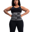 Load image into Gallery viewer, Gray Waist Trainer Sauna Sweat Slimming double belt