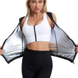 Load image into Gallery viewer, Women Zip Vest Silver Coating Thermo Slimming Shirt