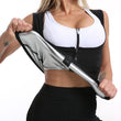 Load image into Gallery viewer, Women Zip Vest Silver Coating Thermo Slimming Shirt