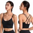 Carregar imagem no visualizador da galeria, Women's Sexy Sports Bra Top for Fitness Push Up Cross Straps