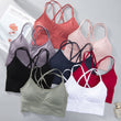 Carregar imagem no visualizador da galeria, Women's Sexy Sports Bra Top for Fitness Push Up Cross Straps