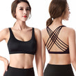 Carregar imagem no visualizador da galeria, Fitness Sports Bra for Women Push Up Cross Back Shockproof