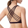 Carregar imagem no visualizador da galeria, Fitness Sports Bra for Women Push Up Cross Back Shockproof