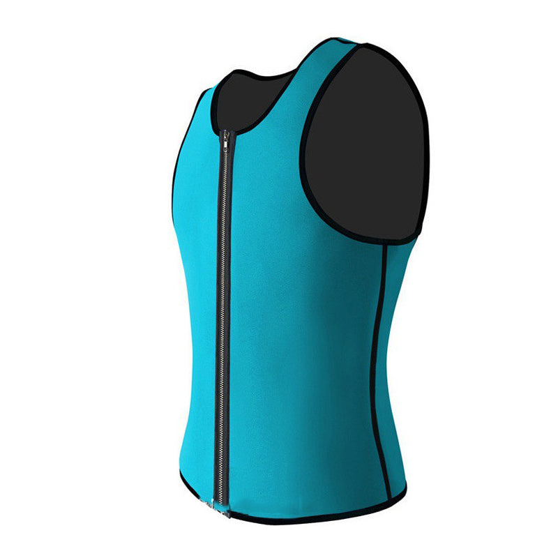 Men Shapewear Slimming Waist Trainer Zipper Vest